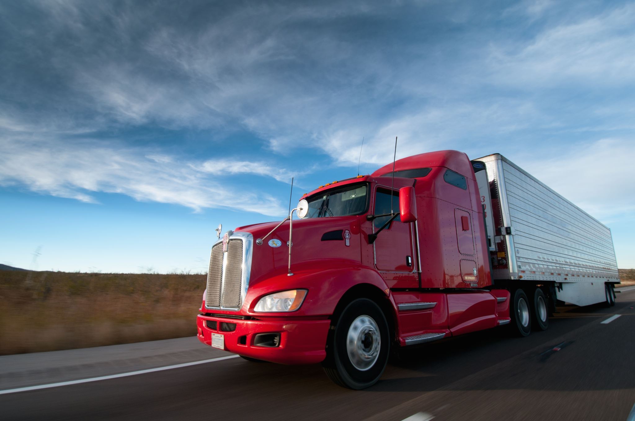 Large-truck-on-a-highway